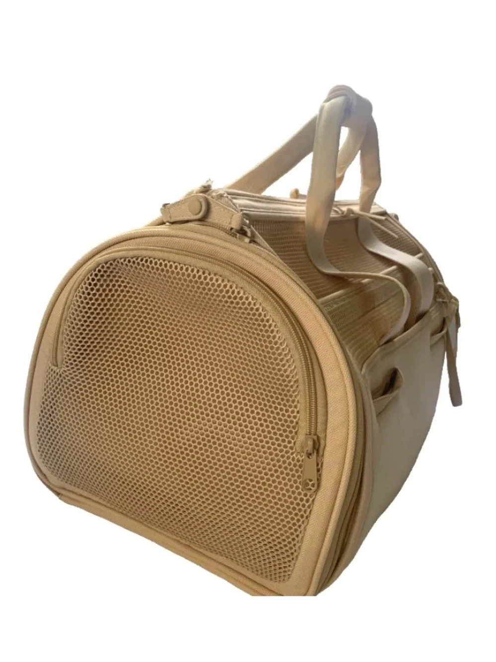 Wild One Beige Pet Carrier Soft Sided Dog Travel Bag Airline Compliant